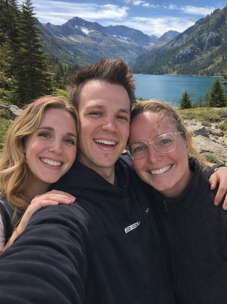 Mountain lake adventure